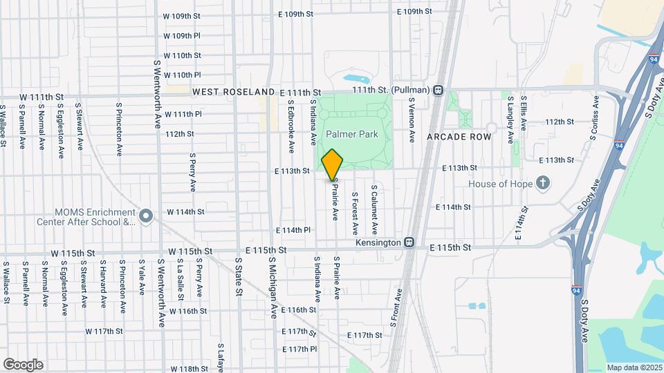 11322 S Prairie Ave Map and Location Details