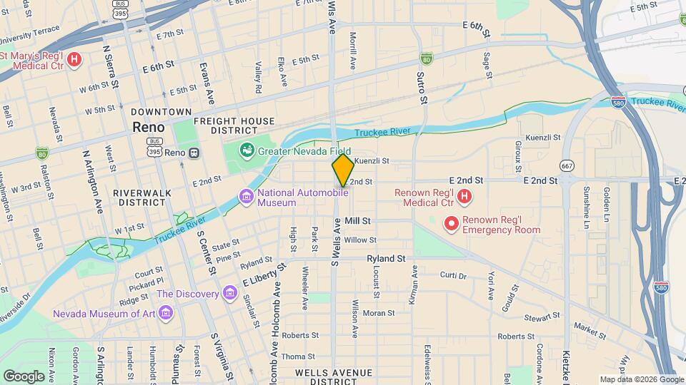 54 S Wells Ave Map and Location Details