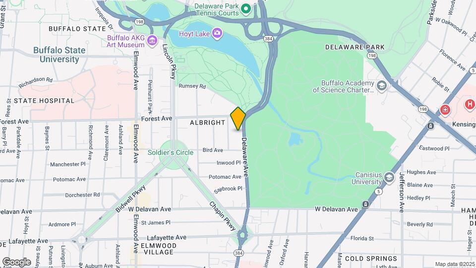 1582 Delaware Ave Map and Location Details