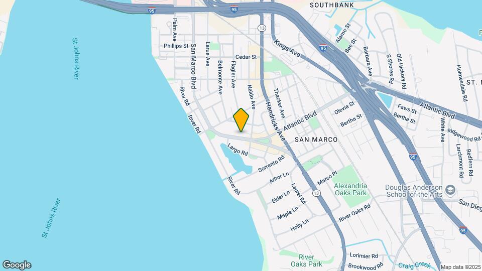 1905 San Marco Blvd Map and Location Details