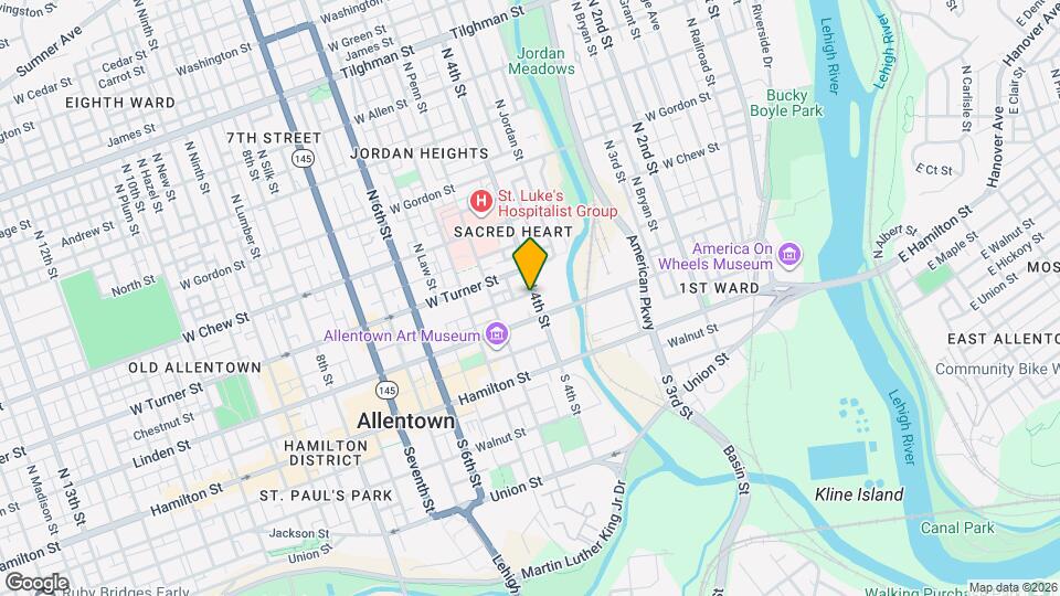 120 N 4th St Map and Location Details