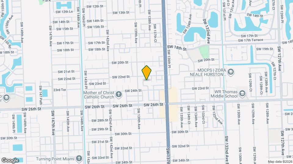 13828 SW 22nd Ter Mapa y Detalles de la Ubicación