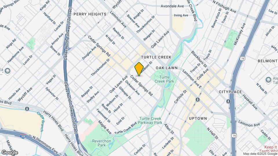 Radius Turtle Creek Map and Location Details