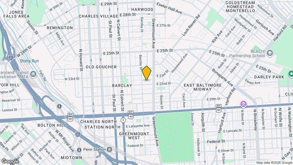 418 E 22nd St Map and Location Details