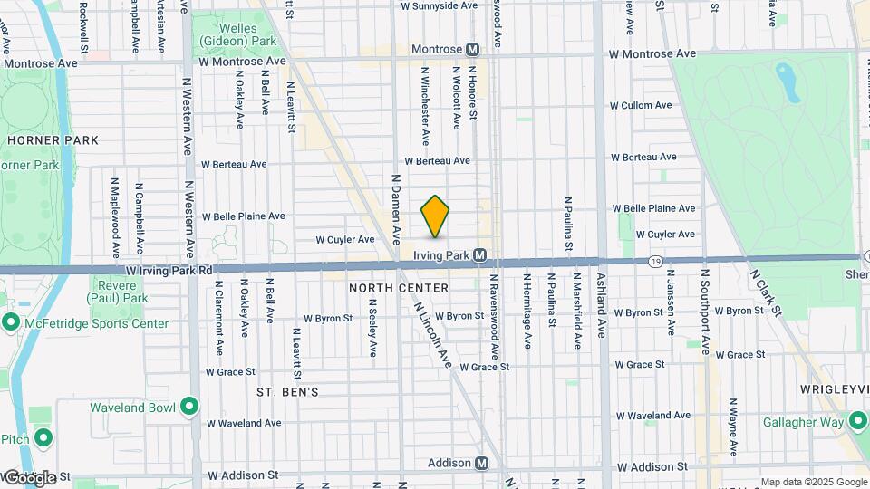 1913 W Cuyler Ave Map and Location Details