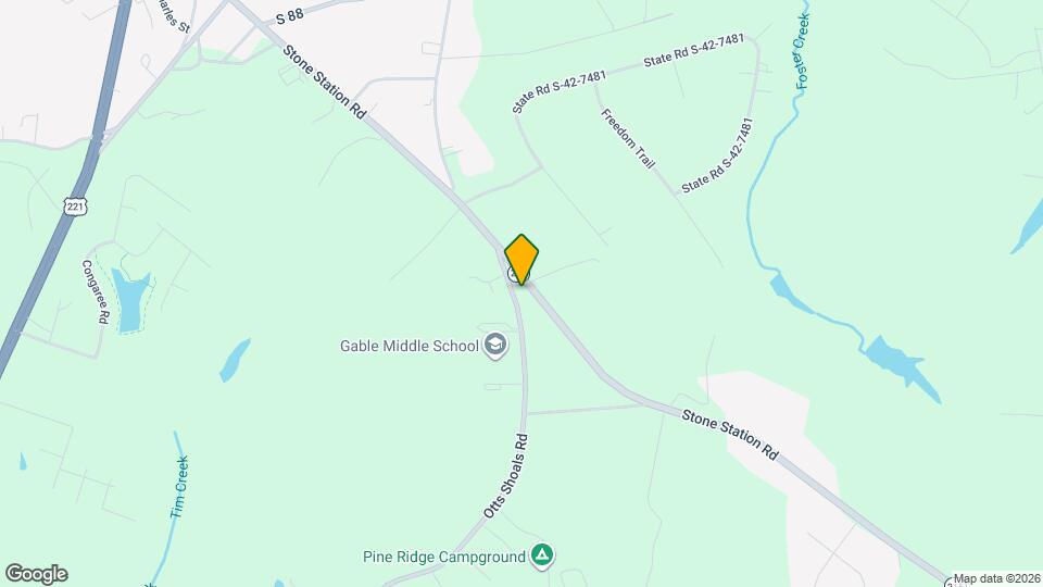 115 Otts Shoals Rd Map and Location Details