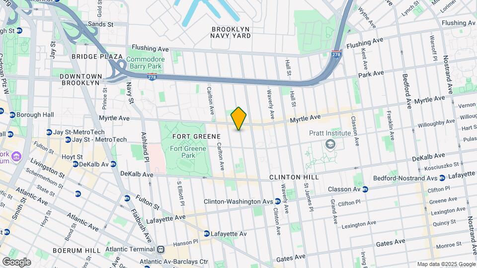 174 Clermont Ave Mapa y Detalles de la Ubicación