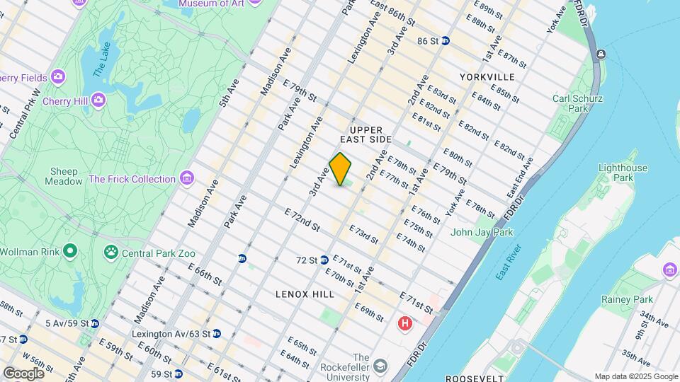 228 E 75th St Map and Location Details