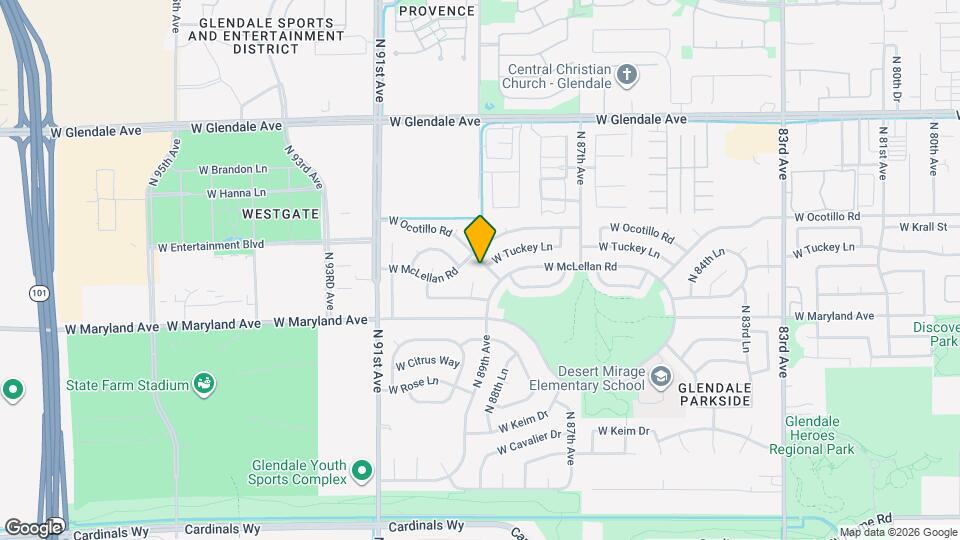 6702 N 89th Ave Map and Location Details