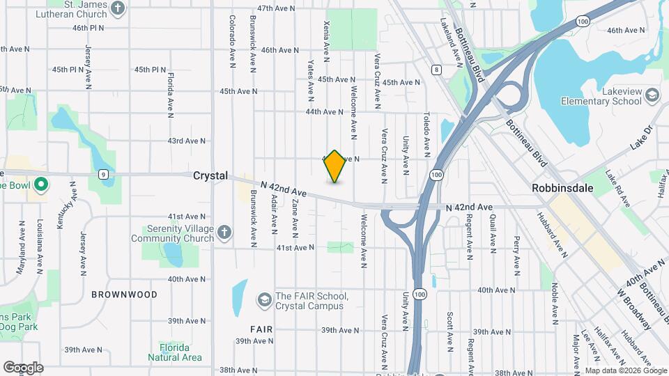 4214 Xenia Ave N Map and Location Details