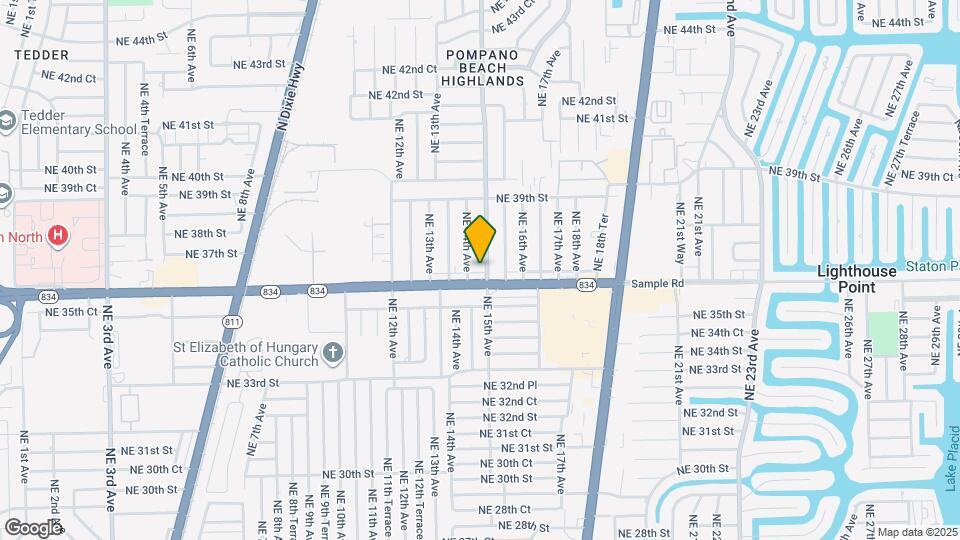 3611 NE 15th Ave Map and Location Details