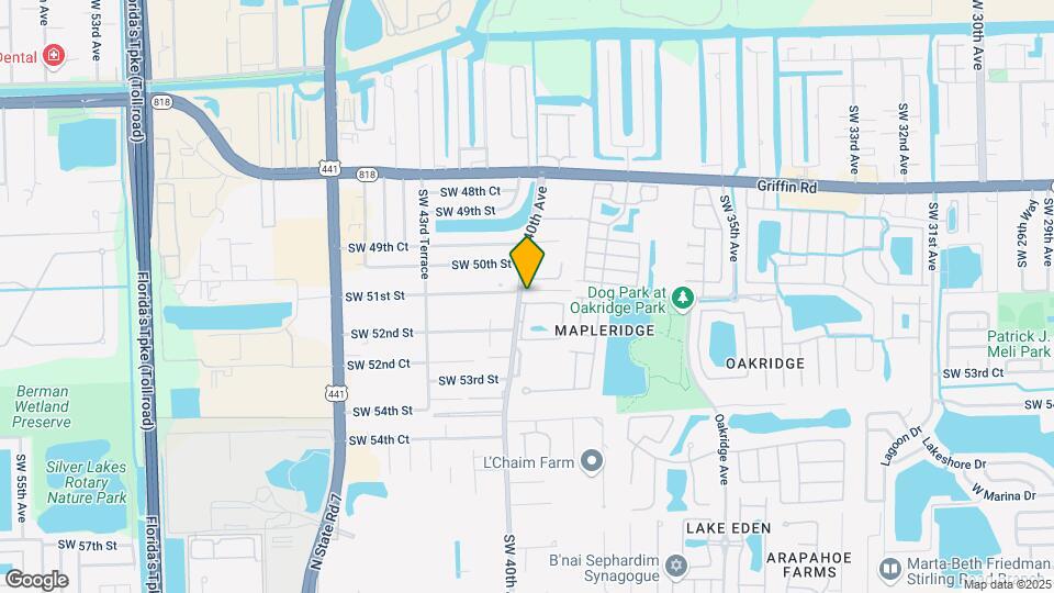 3990 SW 51st St Map and Location Details