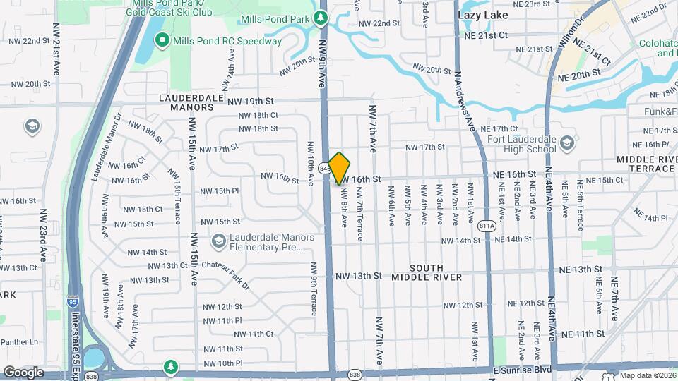 1531 NW 8th Ave Map and Location Details