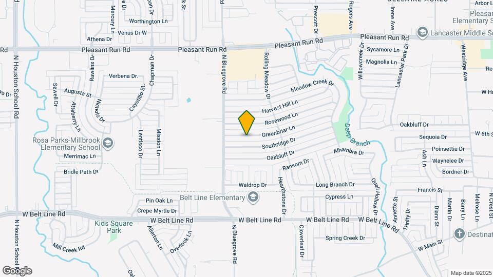 1350 Greenbriar Ln Map and Location Details