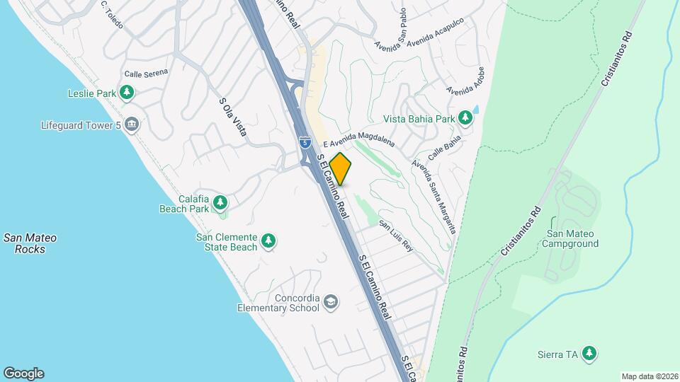 2701 S El Camino Real Map and Location Details