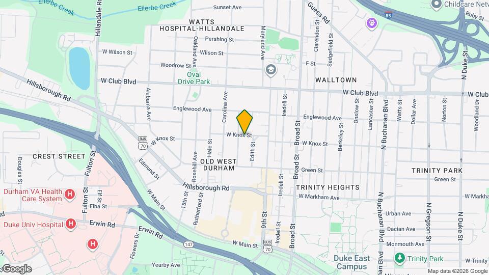 2107 W Knox St Mapa y Detalles de la Ubicación