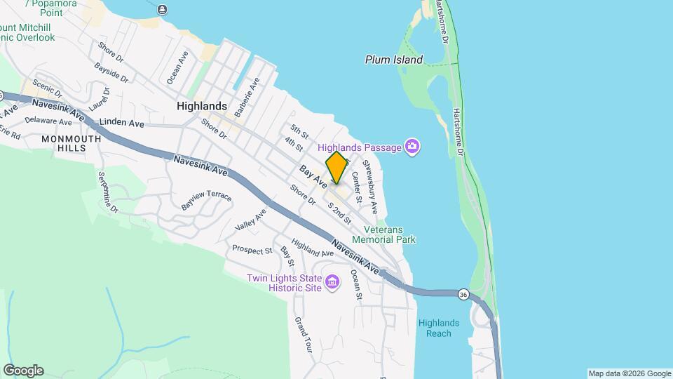 132 Bay Ave Map and Location Details