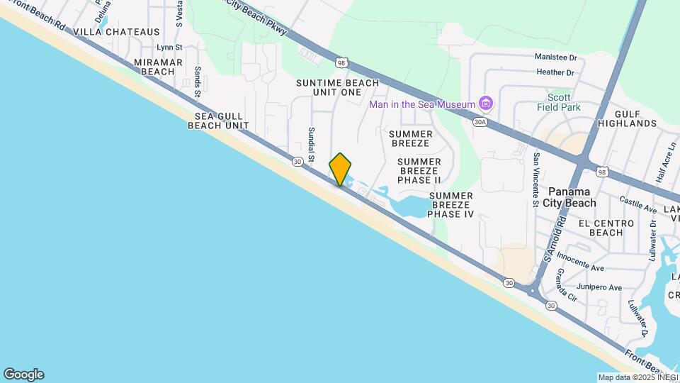 17495 Front Beach Rd Map and Location Details