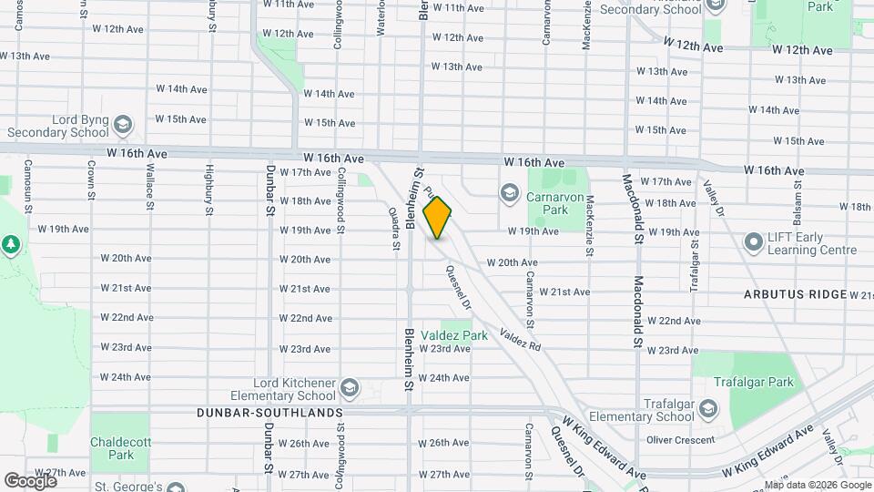 3550 Quesnel Dr Map and Location Details