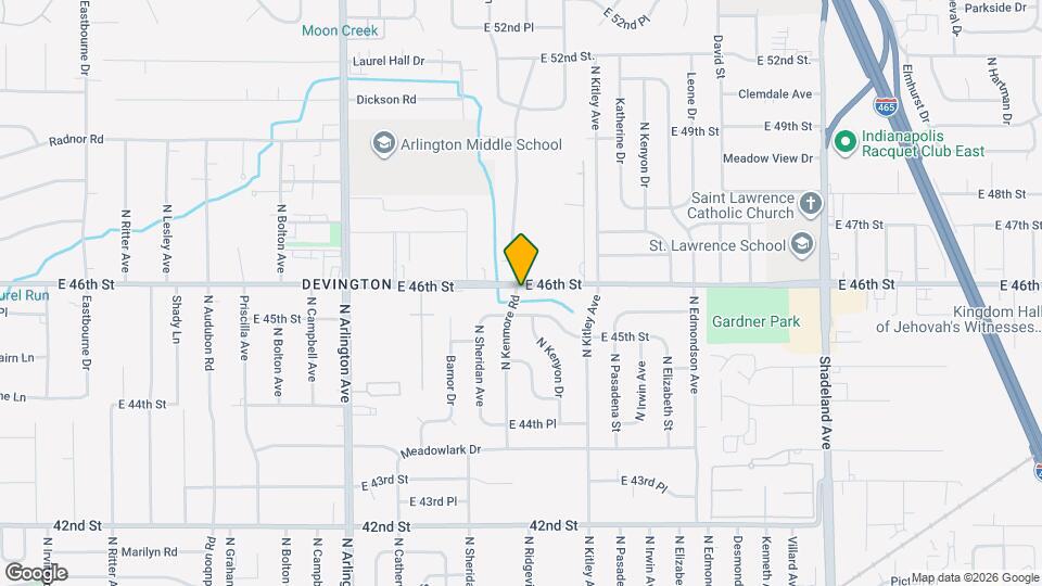 4511 N Kenmore Rd Map and Location Details