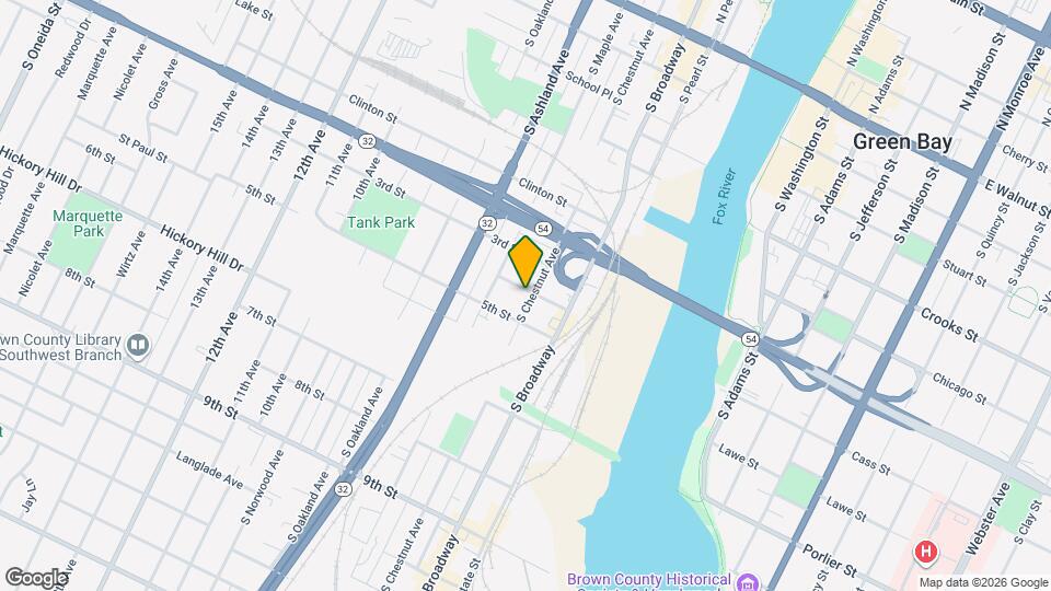 826 S Chestnut Ave Map and Location Details