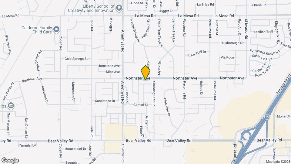 13846 San Gorgonio Rd Map and Location Details