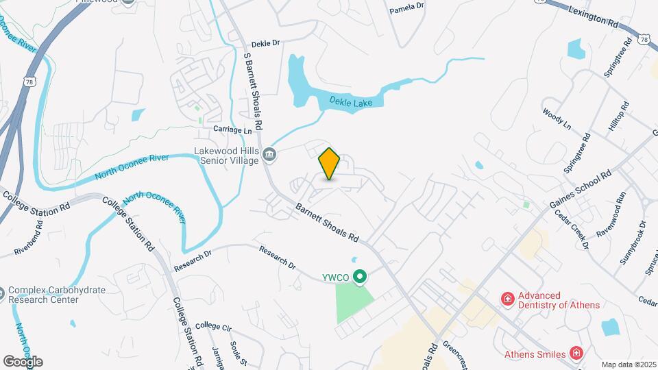 1035 Barnett Shoals Rd Mapa y Detalles de la Ubicación