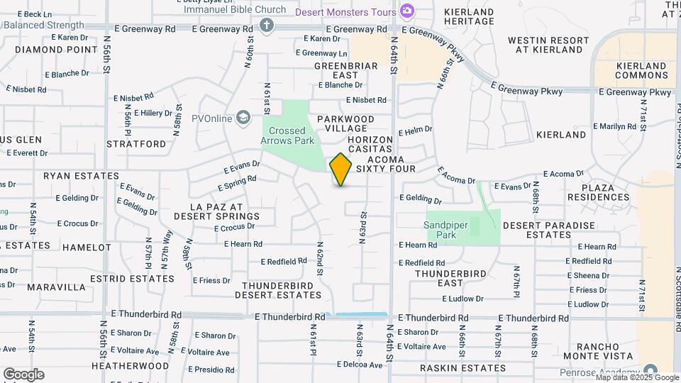 6239 E Evans Dr Map and Location Details