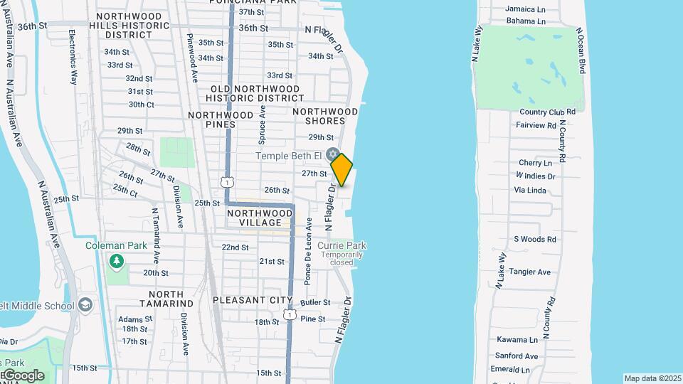 2600 N Flagler Dr Map and Location Details
