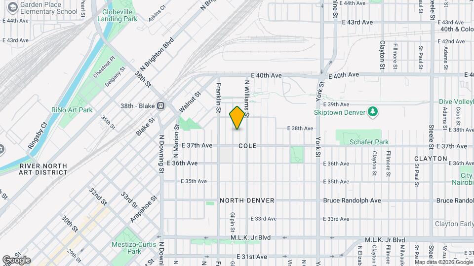 3750 Gilpin St Map and Location Details