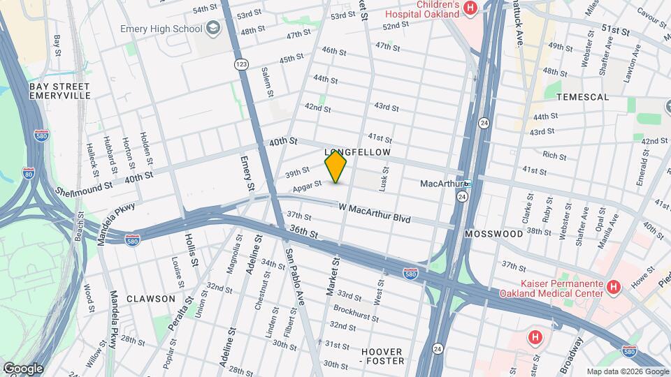 925 Apgar St Map and Location Details
