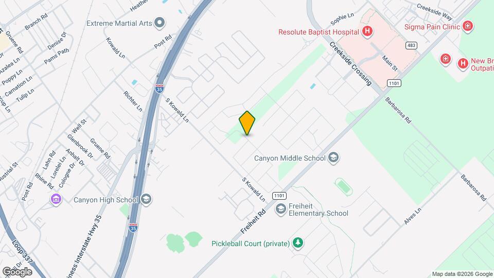 437 Pebble Bend Mapa y Detalles de la Ubicación