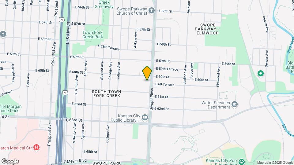 6016 Swope Pkwy Map and Location Details