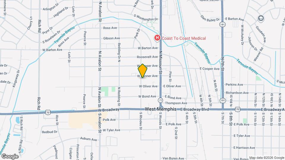 303 N Rhodes St, Unit 3 Map and Location Details