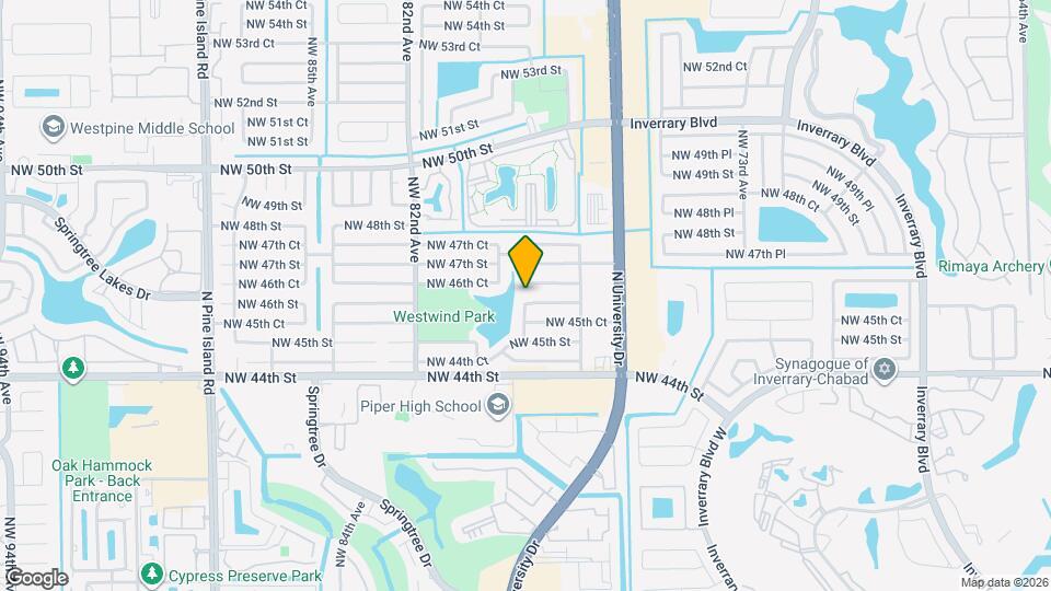 7841 NW 46th St Map and Location Details