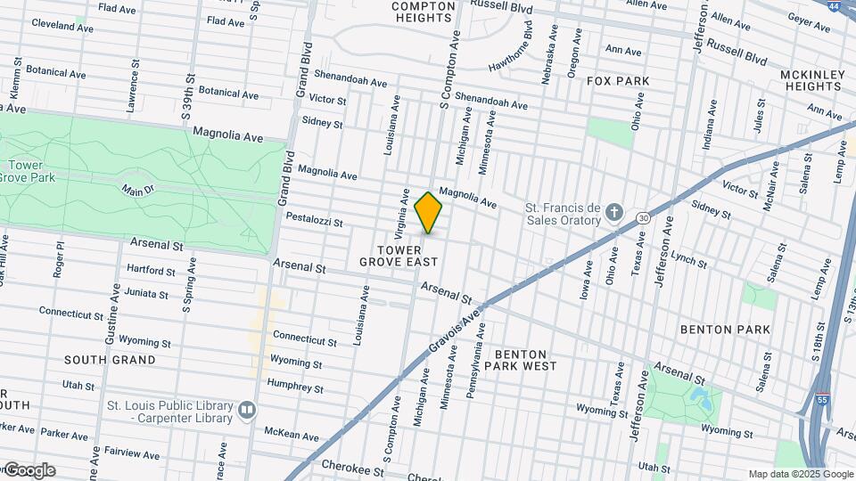 2900 S Compton Ave Map and Location Details