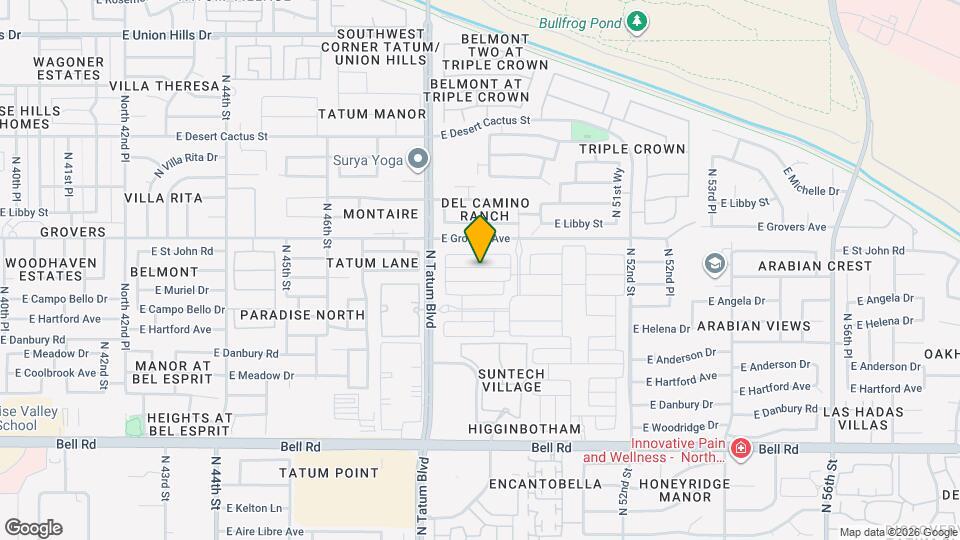 4853 E St John Rd Map and Location Details