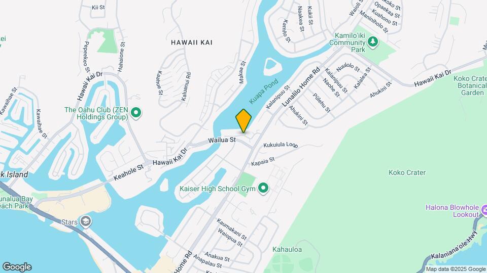 580 Lunalilo Home Rd Map and Location Details