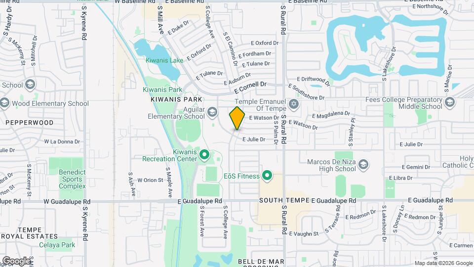 5849 S College Ave Map and Location Details