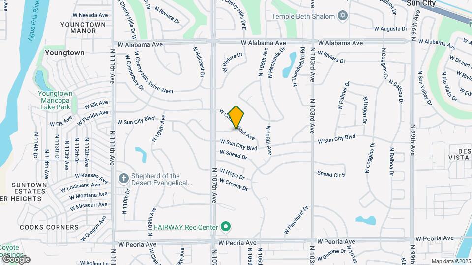 10607 W El Rancho Dr Mapa y Detalles de la Ubicación