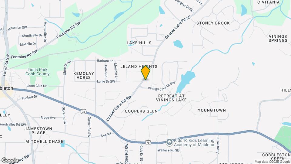 38 Cooper Lake Rd SW Mapa y Detalles de la Ubicación