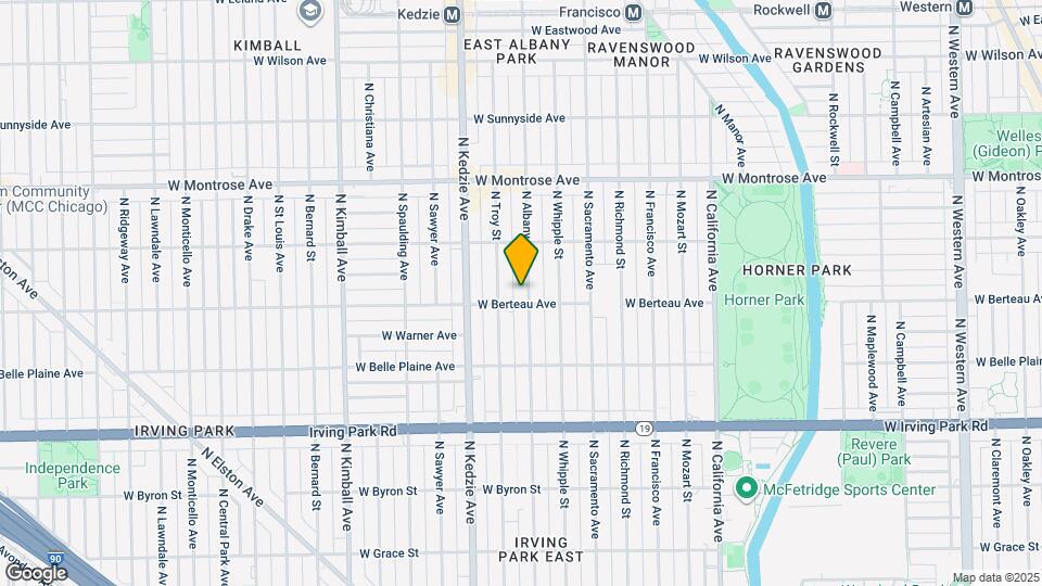 4208 N Albany Ave, Unit #1R Map and Location Details