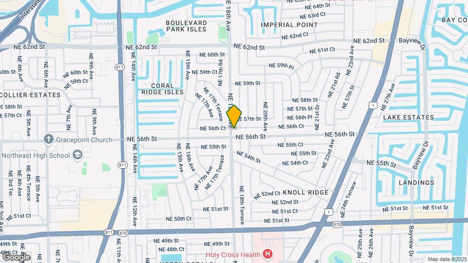 5610 NE 18th Ave Map and Location Details