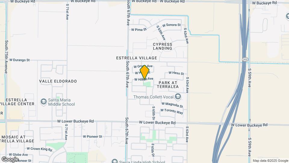 6537 W Hilton Ave Map and Location Details