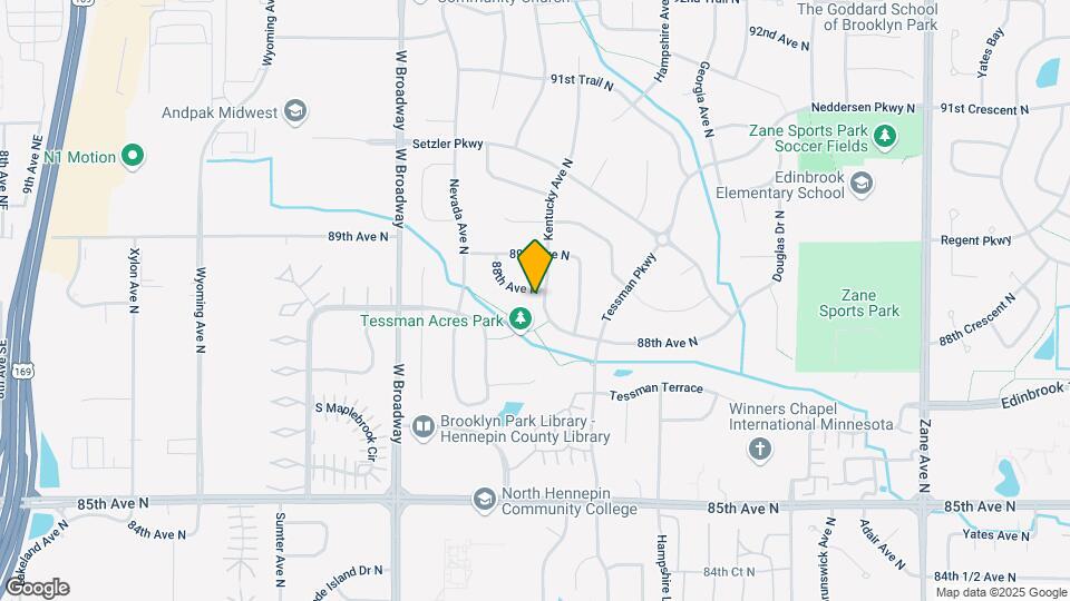 8813 Kentucky Ave N Map and Location Details