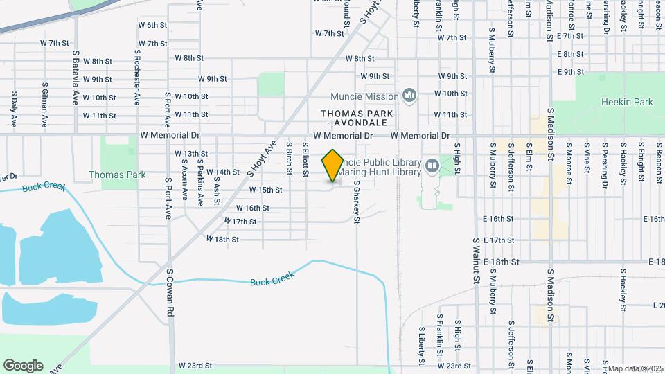 820 W 15th St Map and Location Details