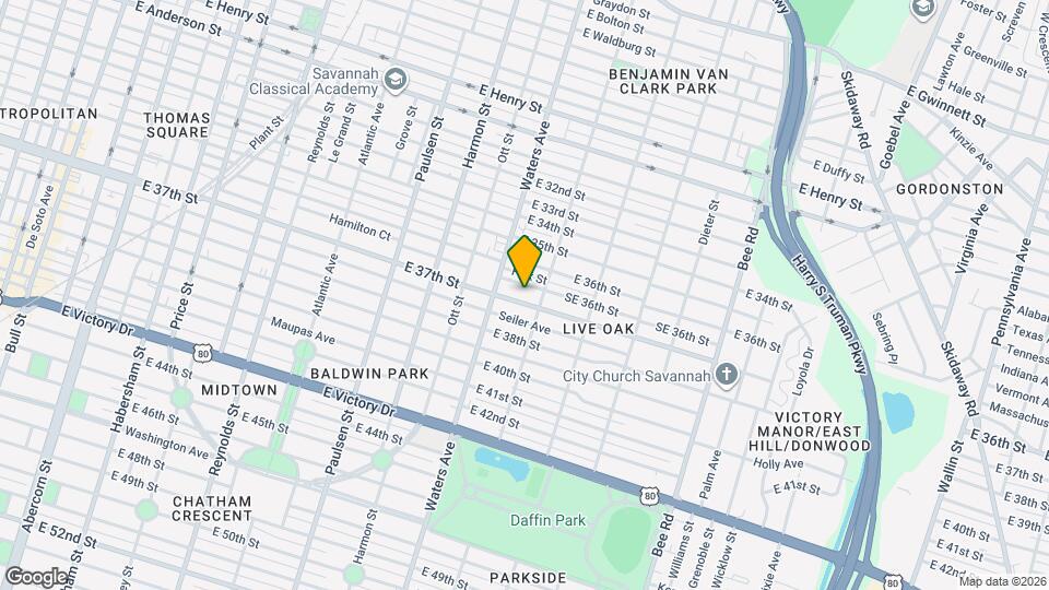 1124 E 37th St Mapa y Detalles de la Ubicación