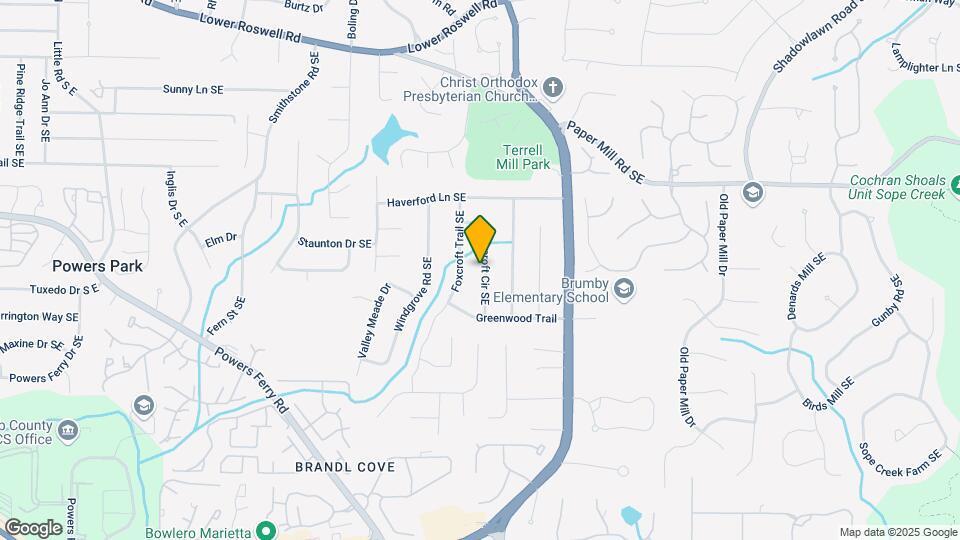 680 Foxcroft Cir SE Map and Location Details
