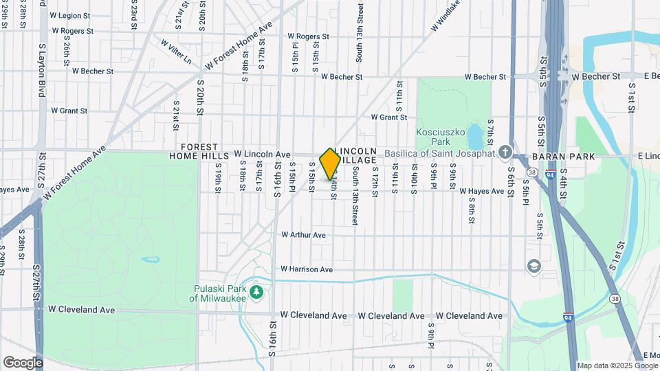 1400 W Hayes Ave Map and Location Details
