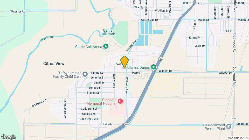 Brawley Elks Senior Mapa y Detalles de la Ubicación